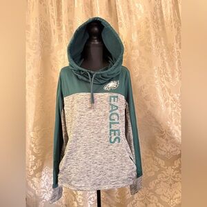 NFL Team Apparel Teal and Black Women's HoodieB094